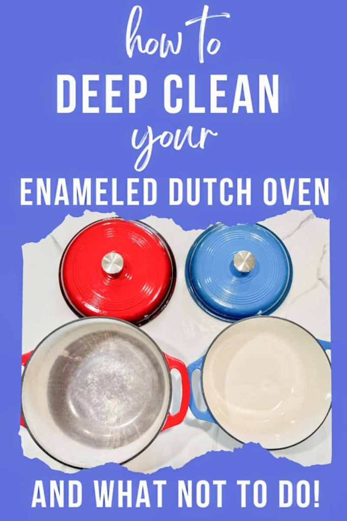 pinterest how to deep clean an enameled dutch oven